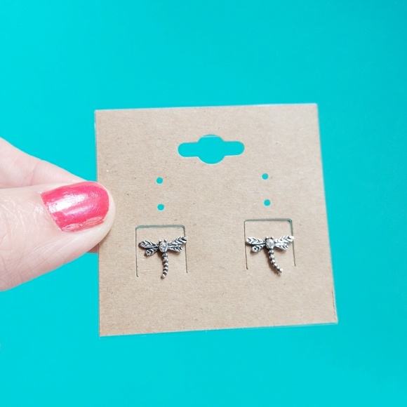 3/$25 Dragonfly Stud Earrings | 925 Silver - Picture 7 of 8